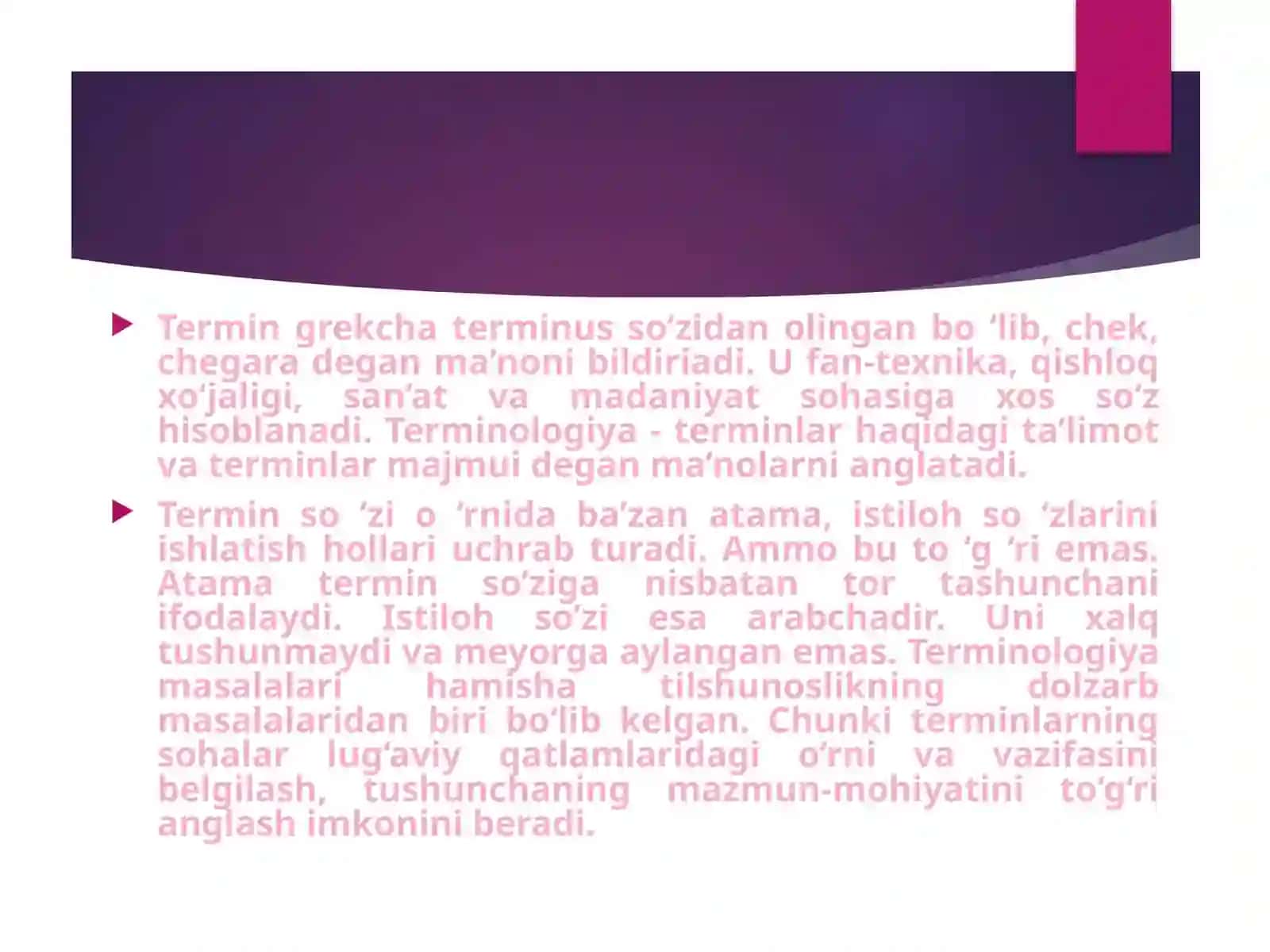 Termin va terminologiya 3