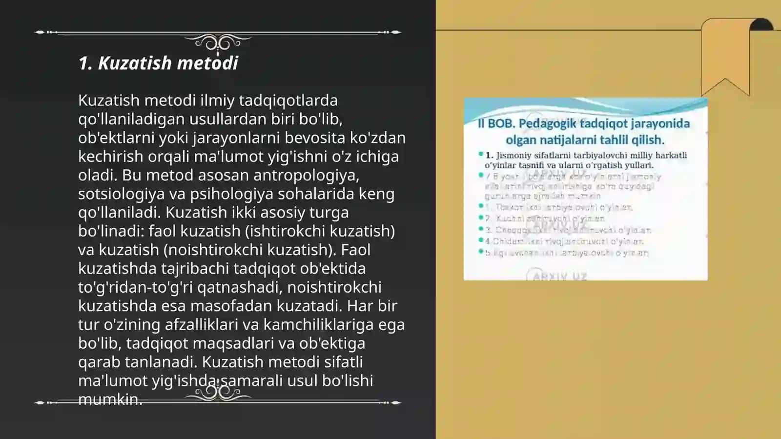 Yosh va pedagogik psixologiyaning tadqiqot metodlari 3