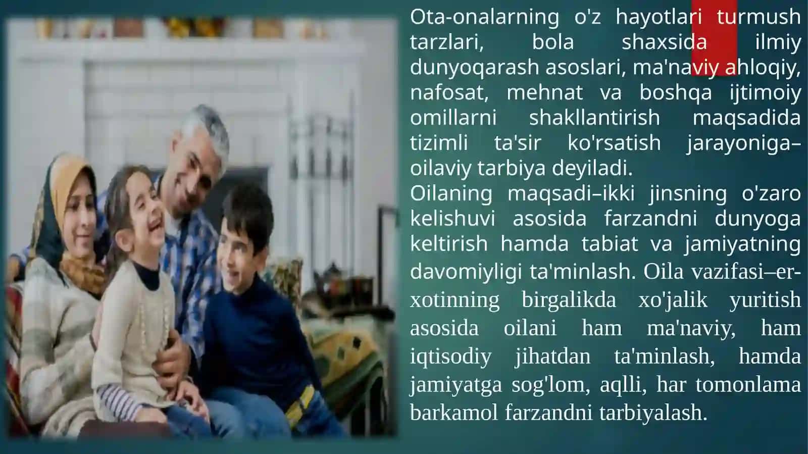 Oilada tarbiya asoslar 3