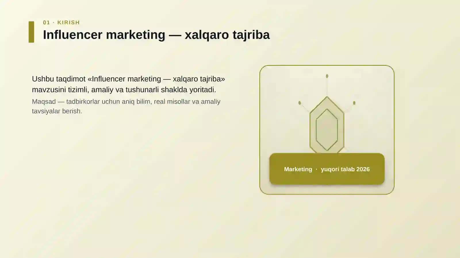 Influencer marketing — xalqaro tajriba 3
