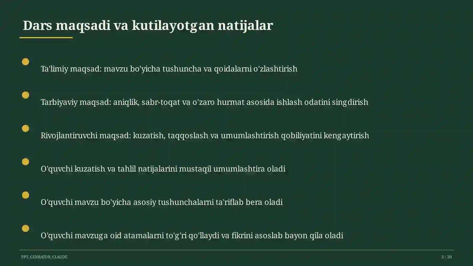 O'zbekiston madaniyati va fani (10-sinf) 3