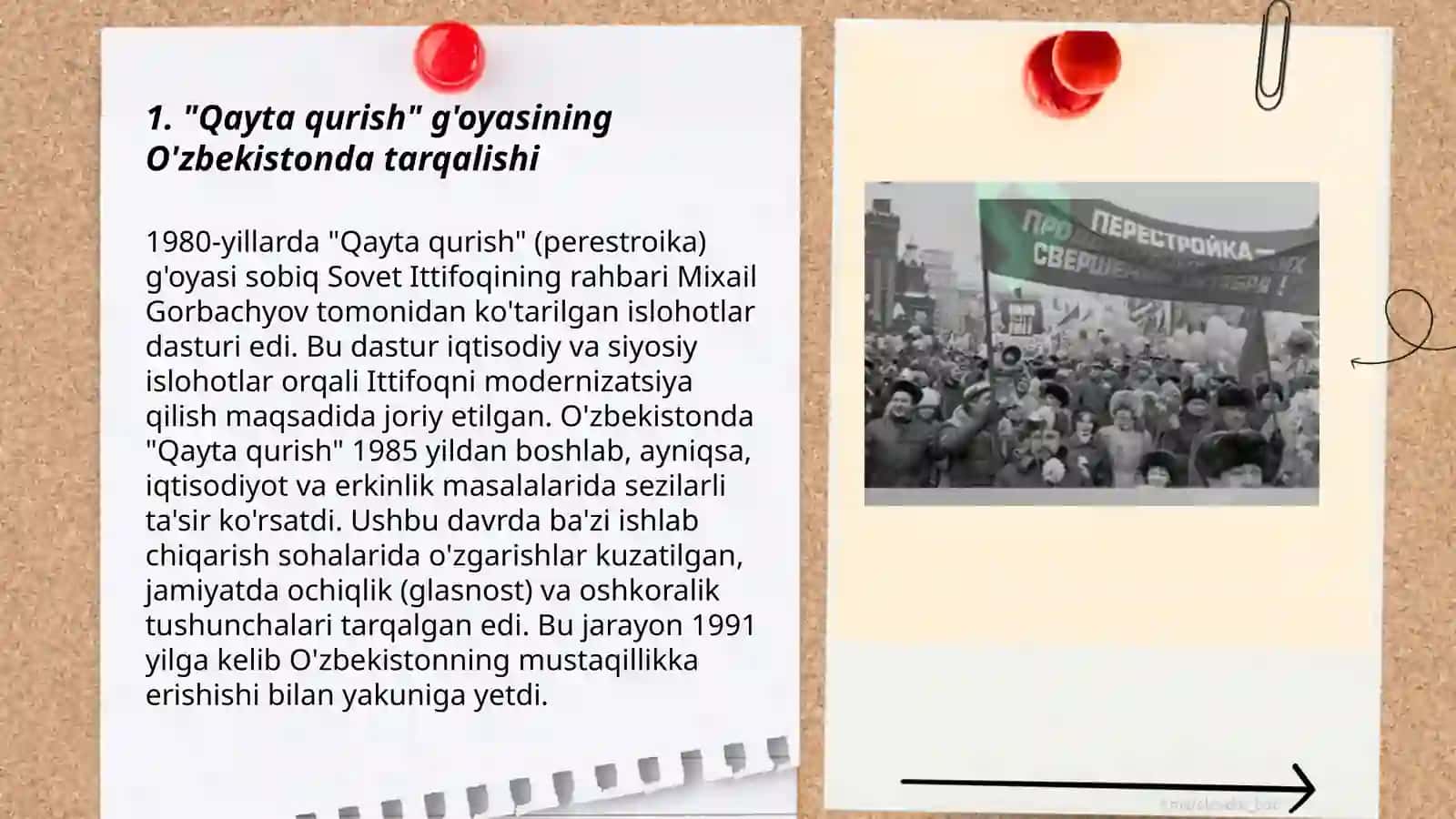 "Qayta qurish" yillarida O'zbekistondagi ijtimoiy-siyosiy vaziyat 3