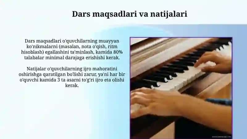 Musiqa mashgʻulotlarini tashkil etish va rejalashtirish 3