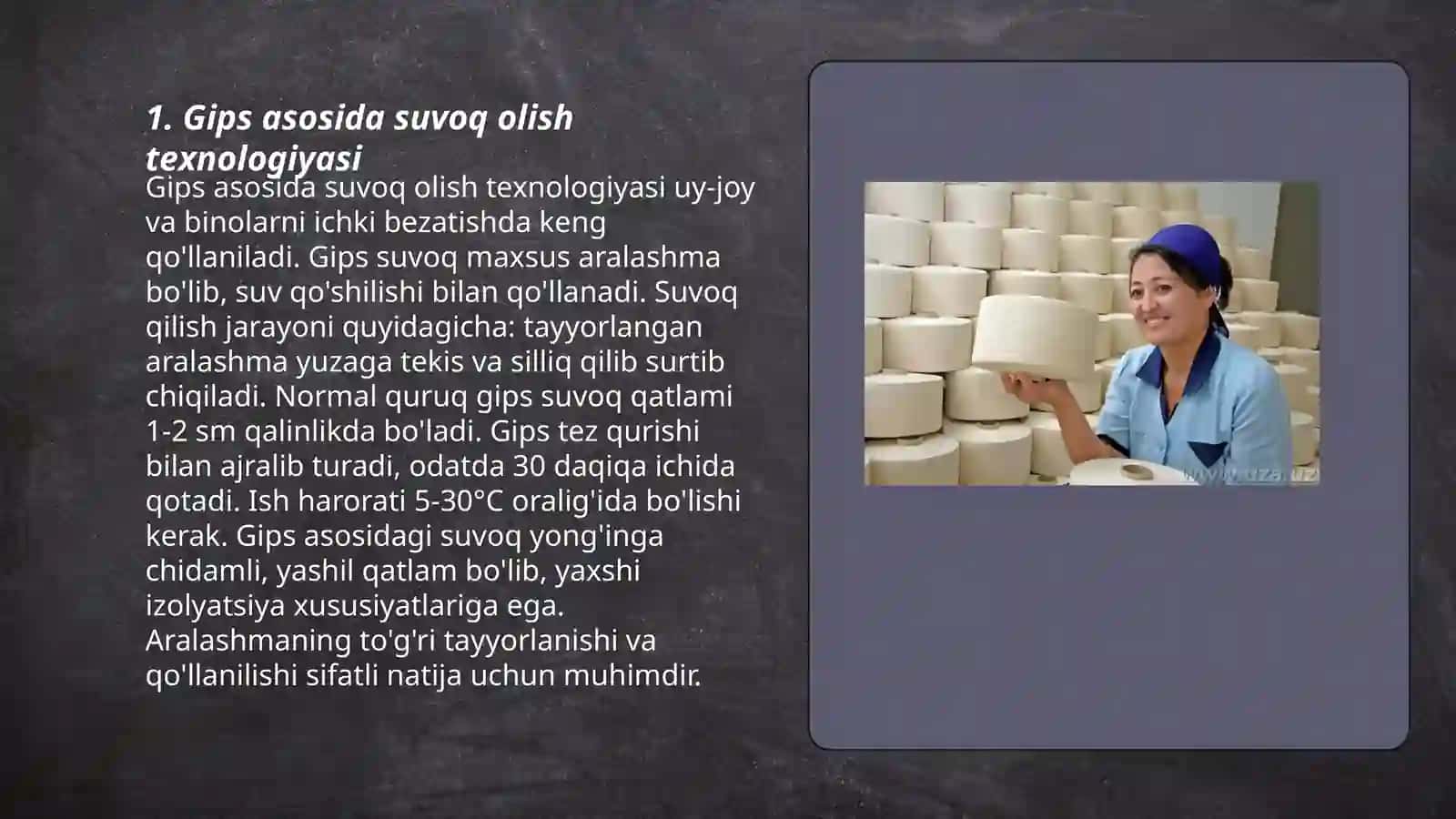 Gips asosida suvoq olish texnologiyasi 3