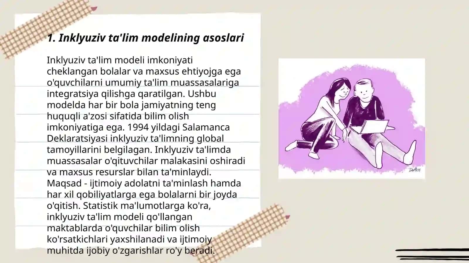 Imkoniyati cheklangan bolalarni umumta’lim maktablarida o‘qitishda konseptual talablar 3