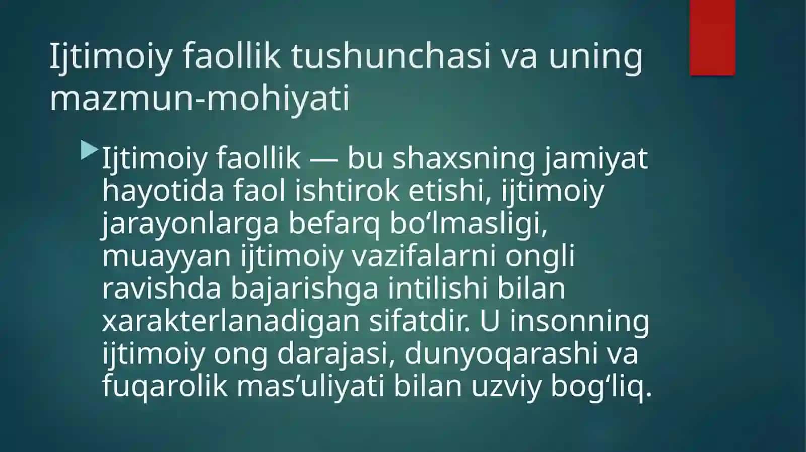 Ijtimoiy faollikning shaxs ma’naviy kamolotida tutgan o‘rni va ahamiyati 3
