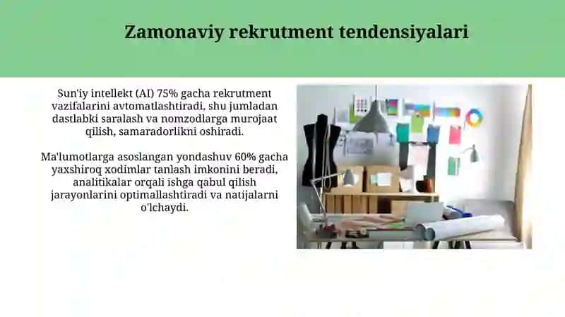 Rekrutmentning zаmonаviy yoʼnаlishlаri 3