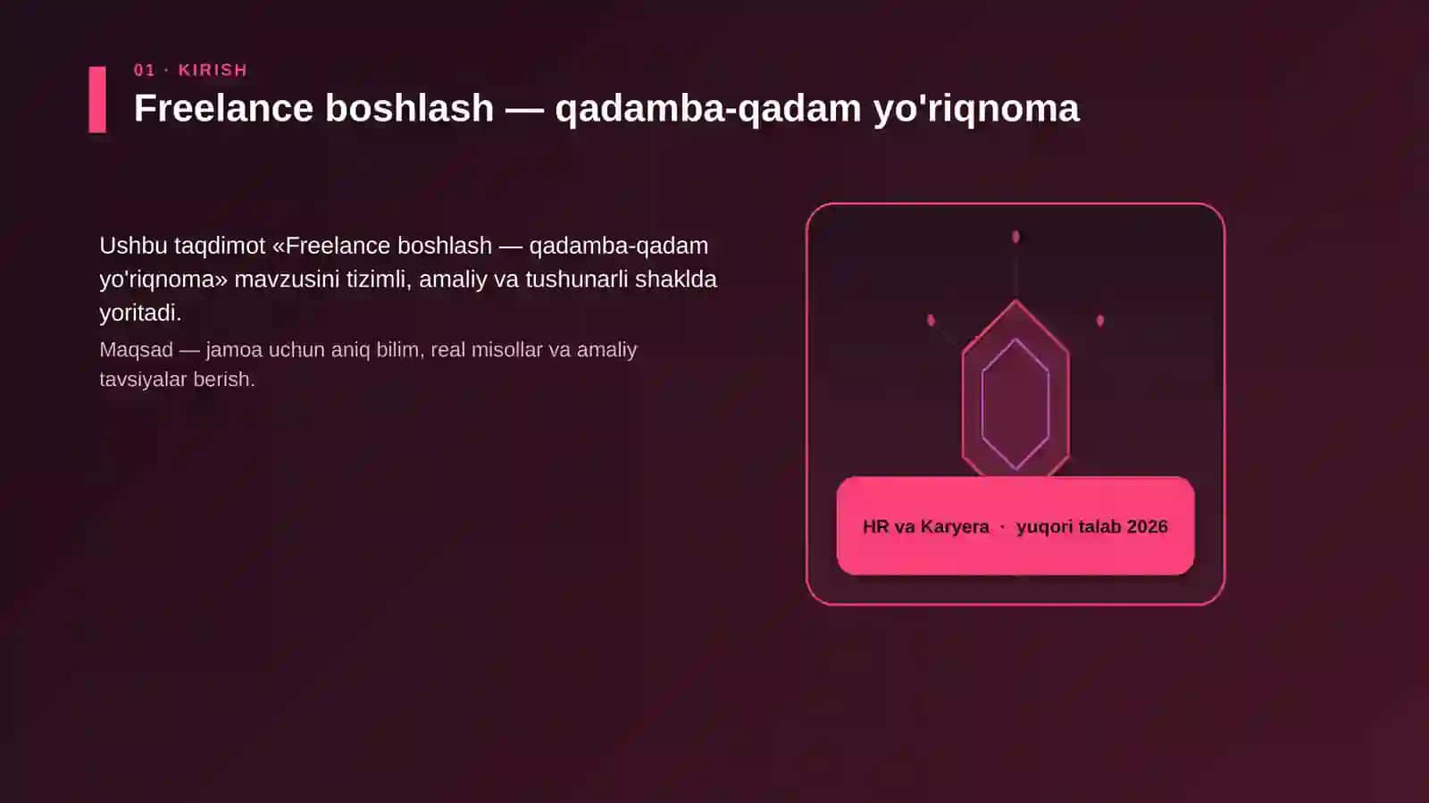 Freelance boshlash — qadamba-qadam yo'riqnoma 3