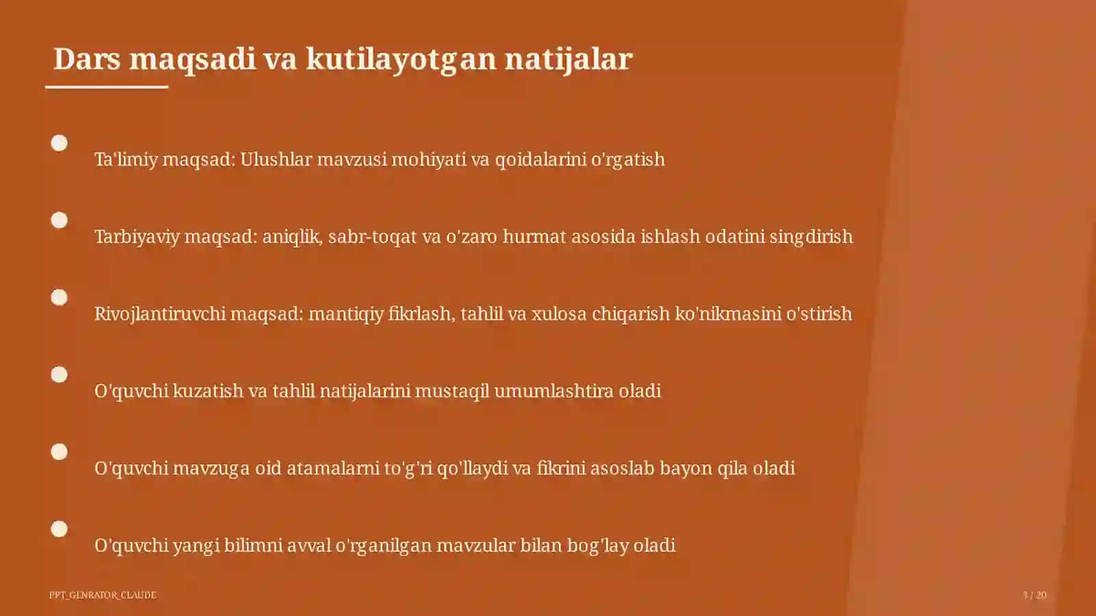 Ulushlar (3-sinf) 3