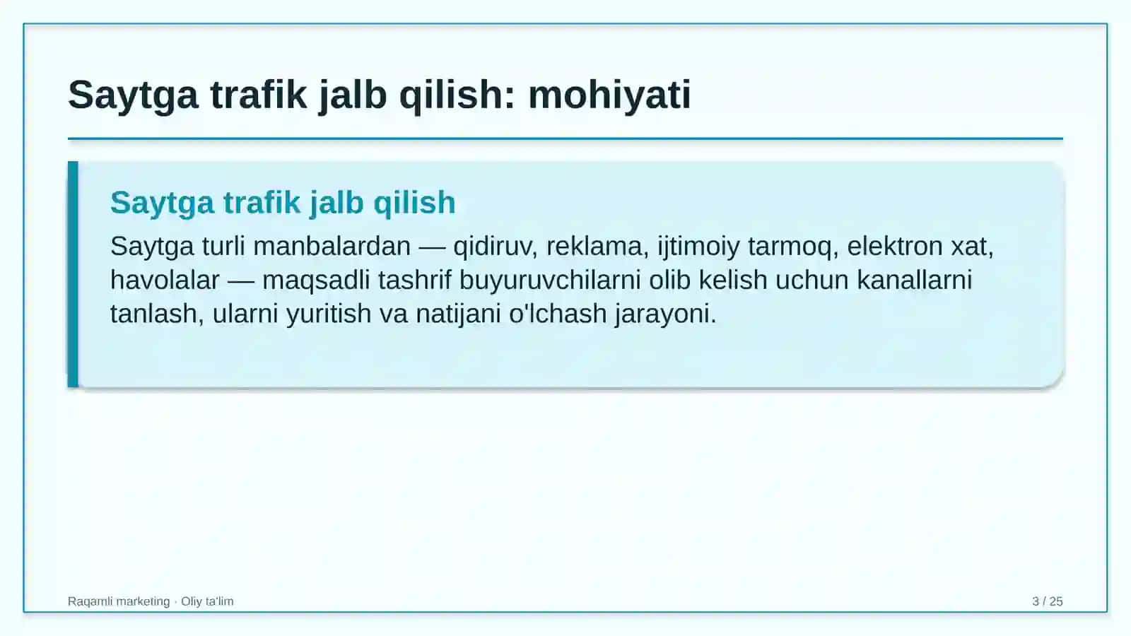 Bolalar musiqa va san'at maktablarida saytga trafik jalb qilish 3
