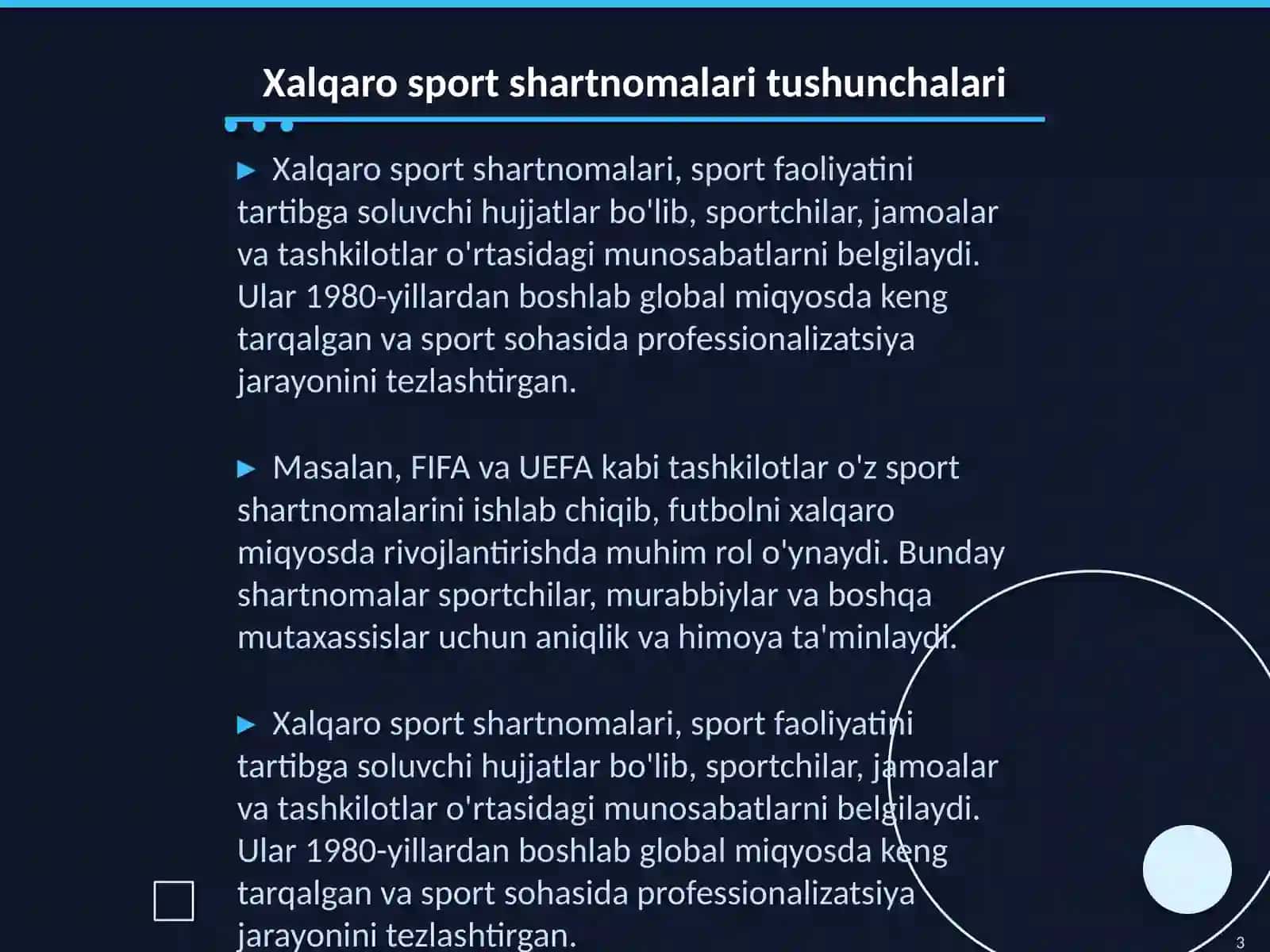 Xalqaro sport shartnomalari 3