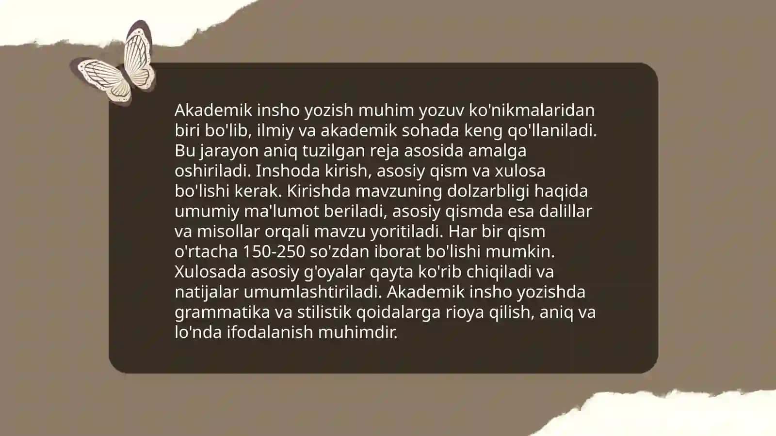 Akademik yozuv mahorati 3