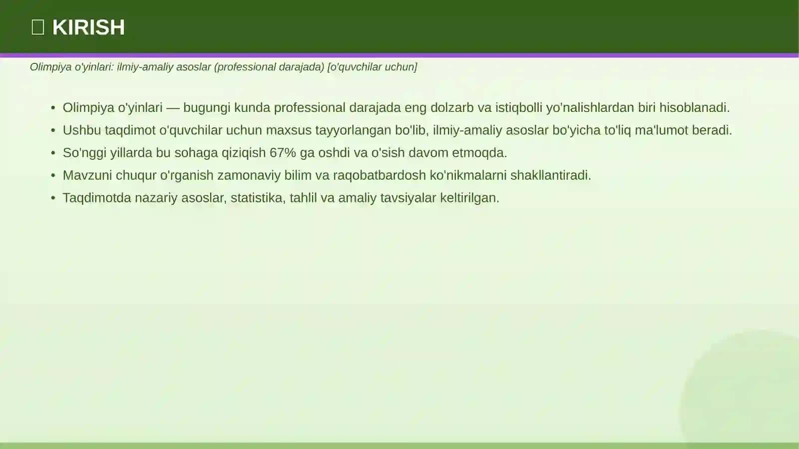 Olimpiya o'yinlari: ilmiy-amaliy asoslar (professional darajada) [o'quvchilar uchun] 3