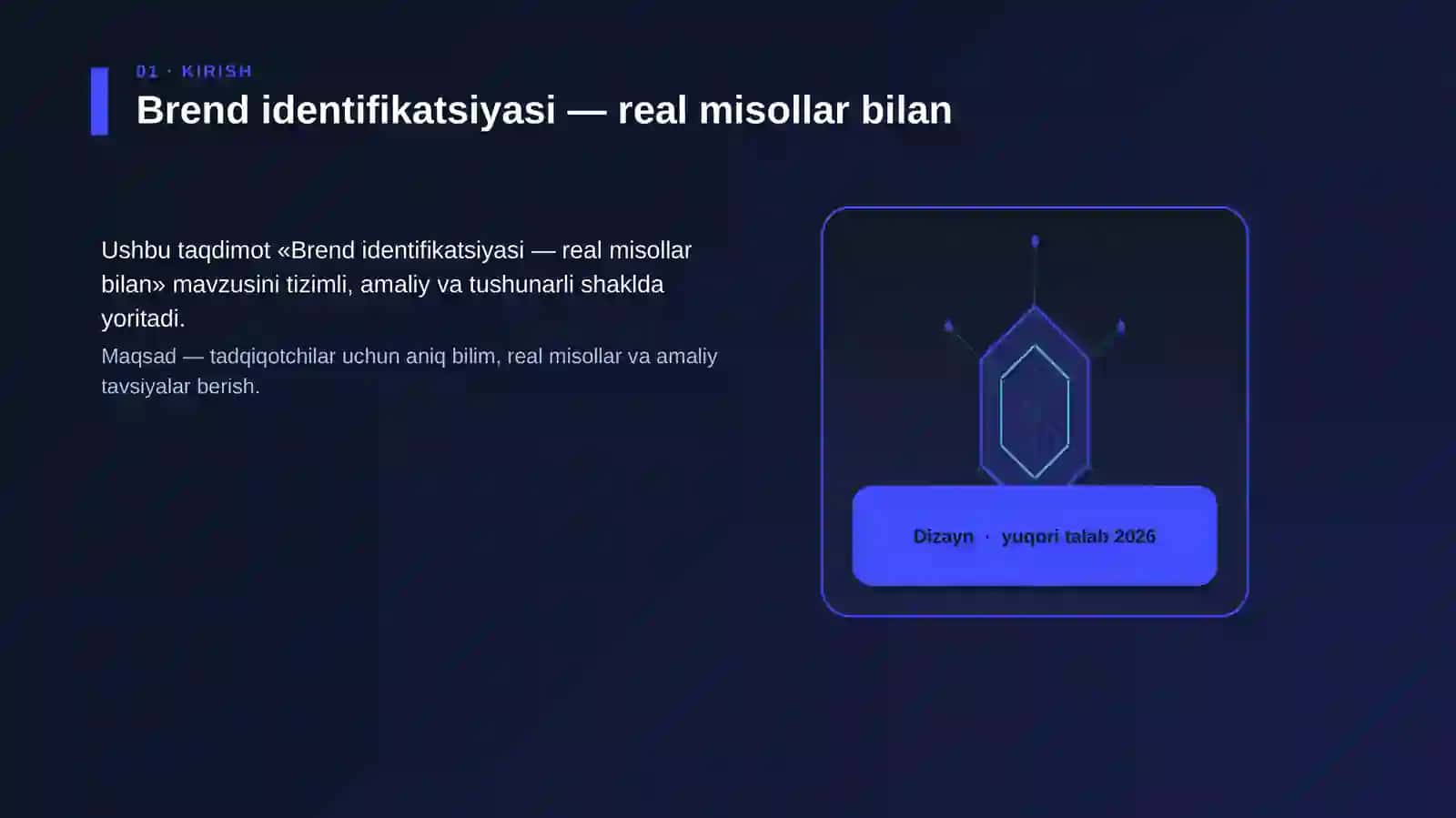 Brend identifikatsiyasi — real misollar bilan 3
