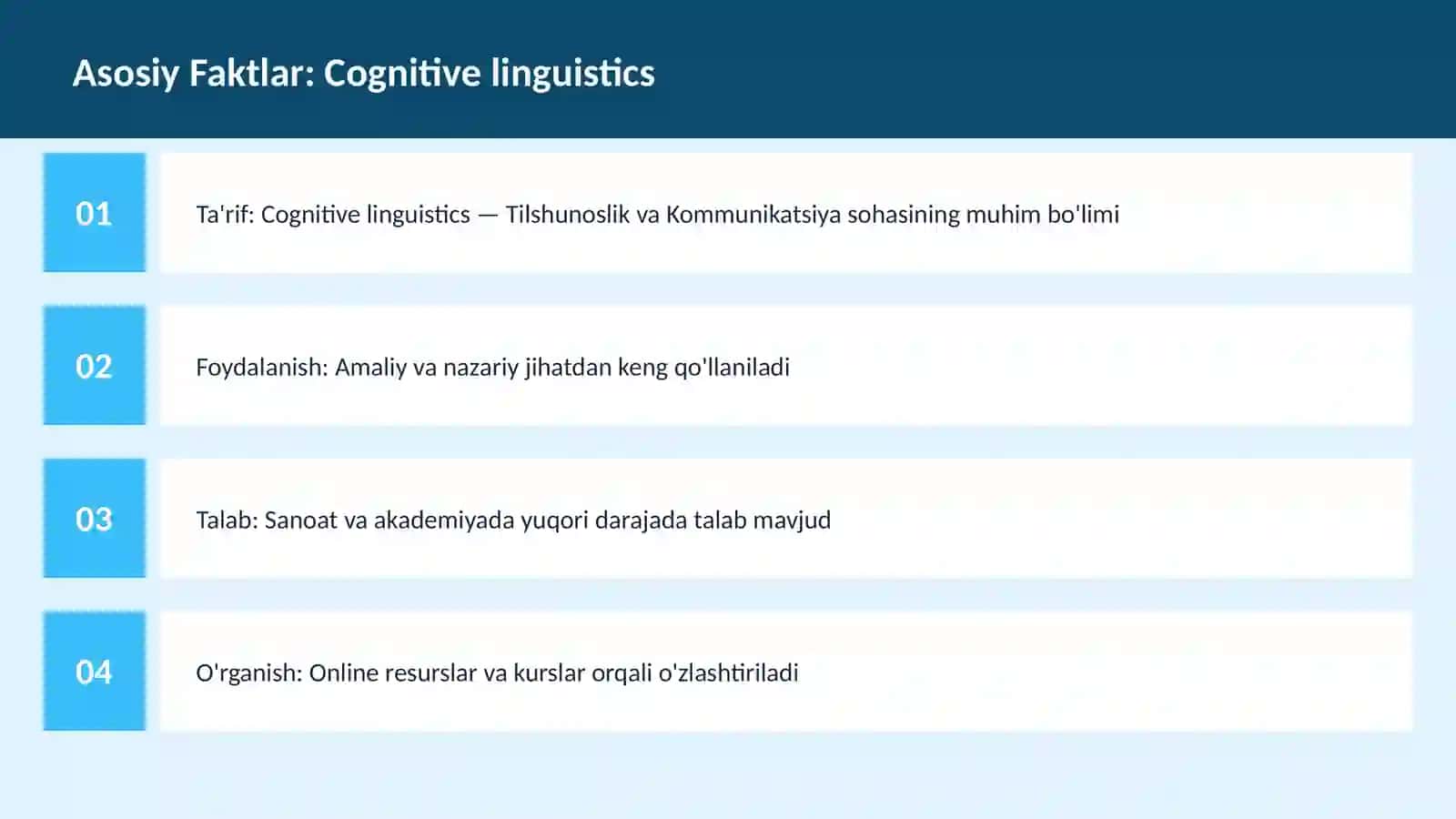 Cognitive linguistics 3