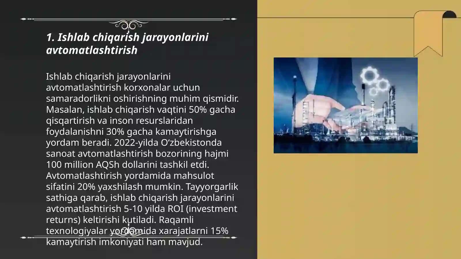 Ishlab chiqarish hajmini oshirishning ichki va tashqi imkoniyatlarini aniqlash 3