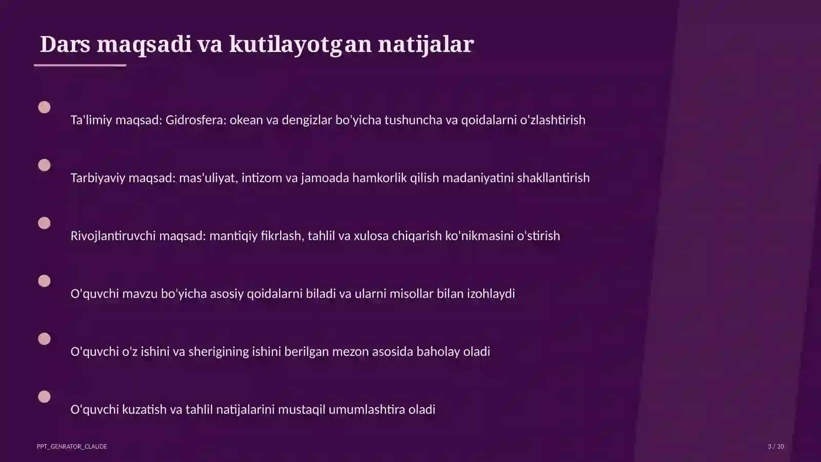 Gidrosfera: okean va dengizlar (6-sinf) 3