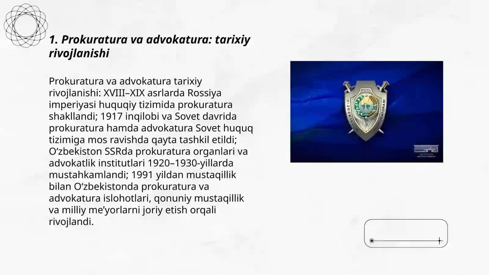 Prokuratura va advokatura: tarixiy rivojlanishi 3