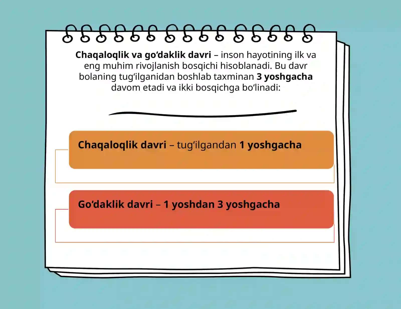 Chaqaloqlik va go'daklik davrida insonning psixologik rivojlanishiga xos xususiyatlar 3