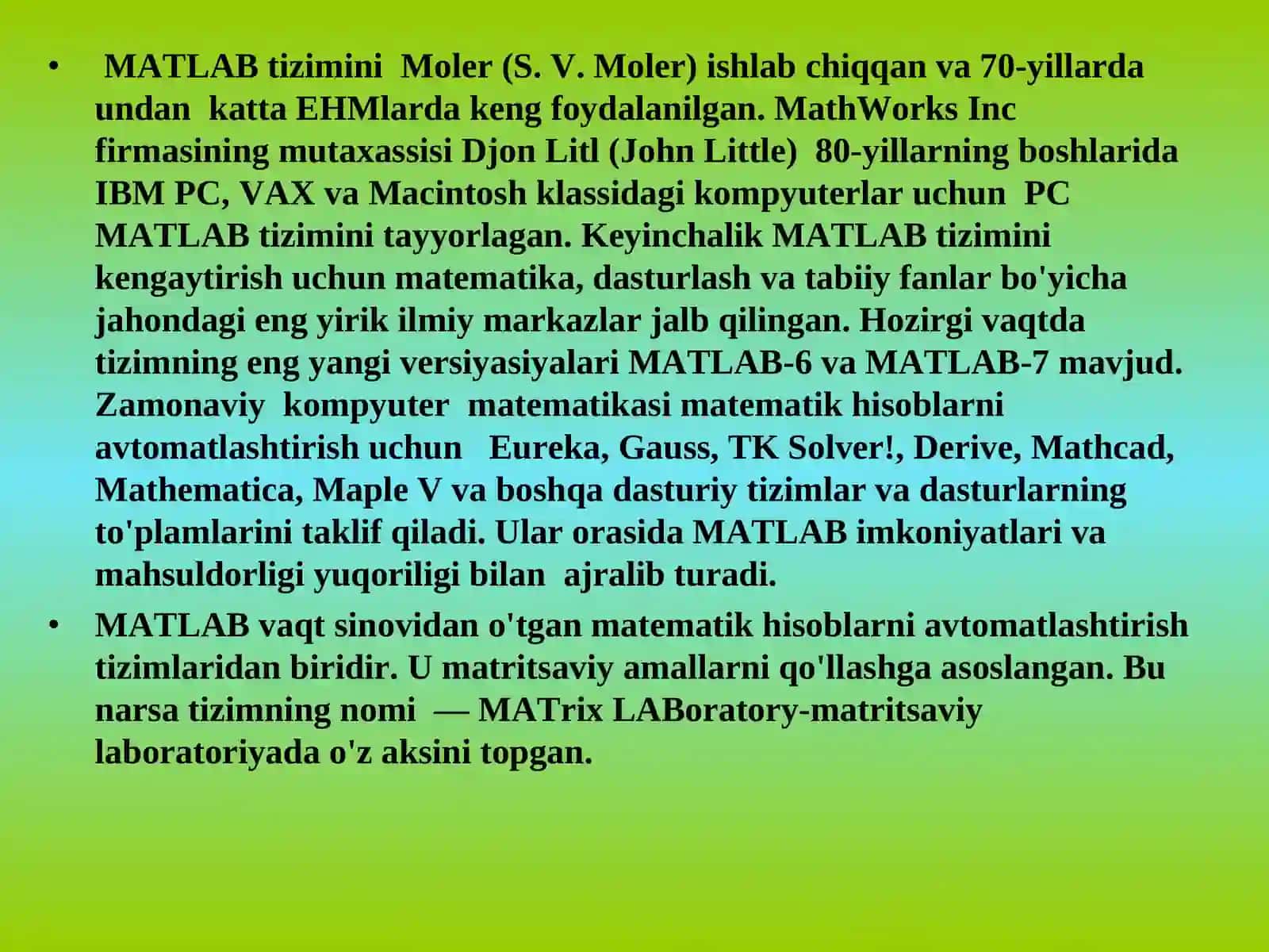MATLAB DASTURI 3