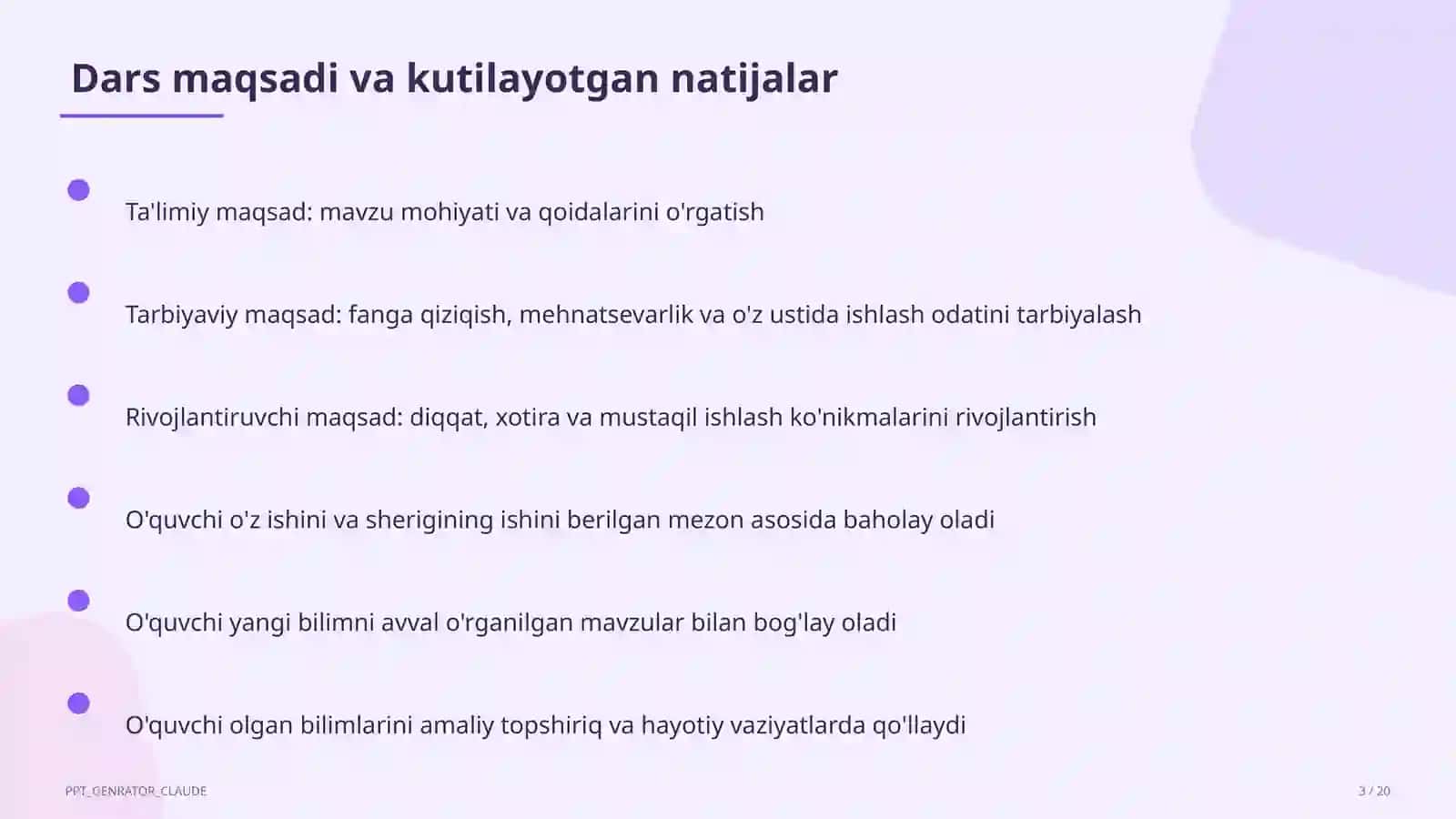 Kishilar va narsalar nomini bildirgan so'zlar (2-sinf) 3