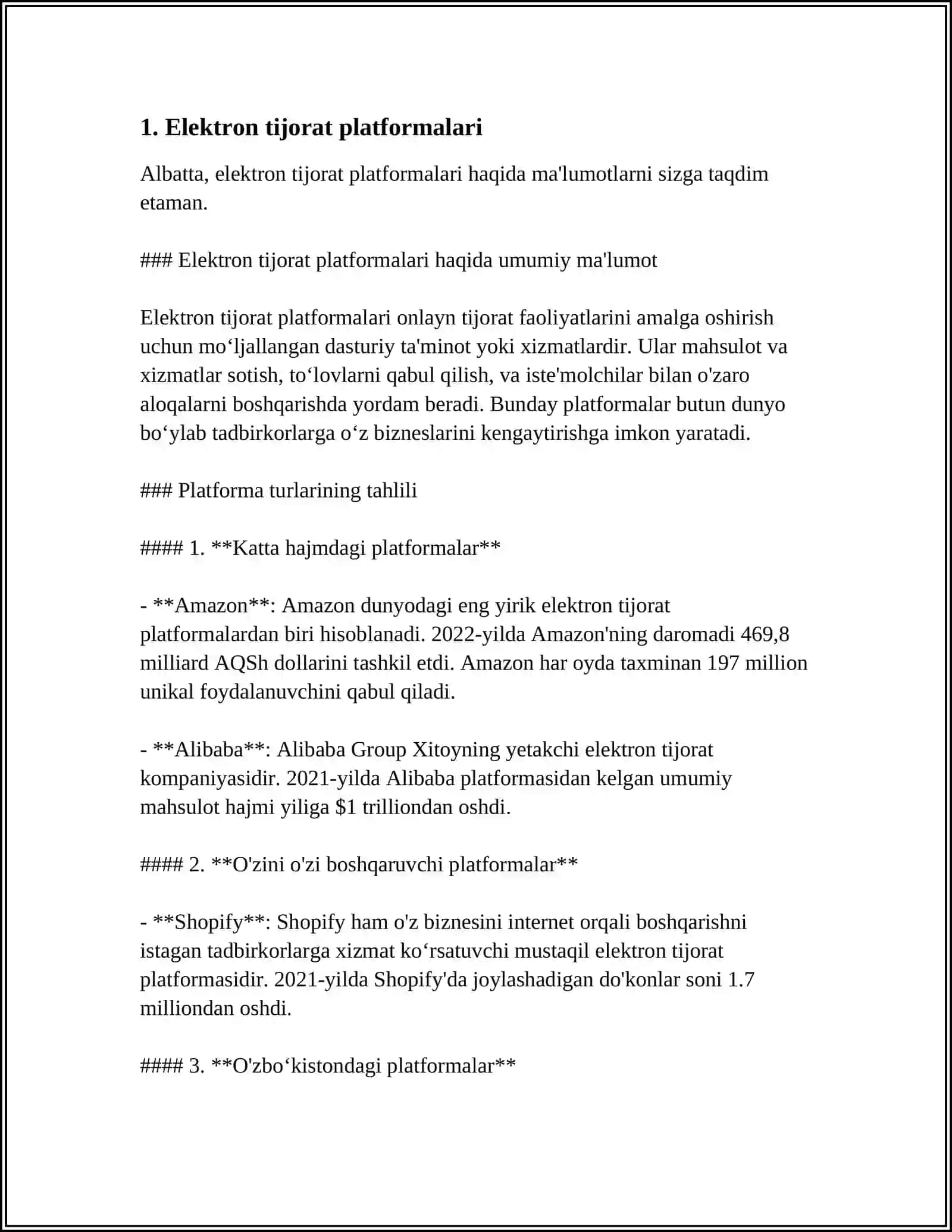 Elektron tijorat platformalari 3
