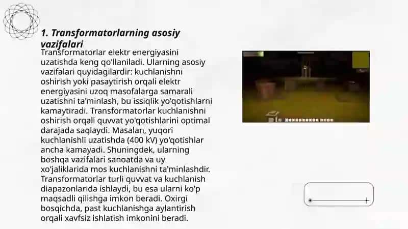 Transformatorlarning almashtirilgan elektr sxeması 3
