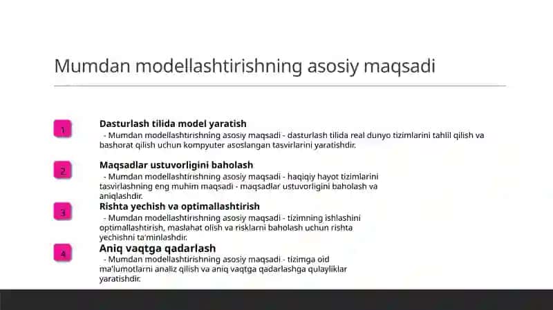 Mumdan modellashtirish 3
