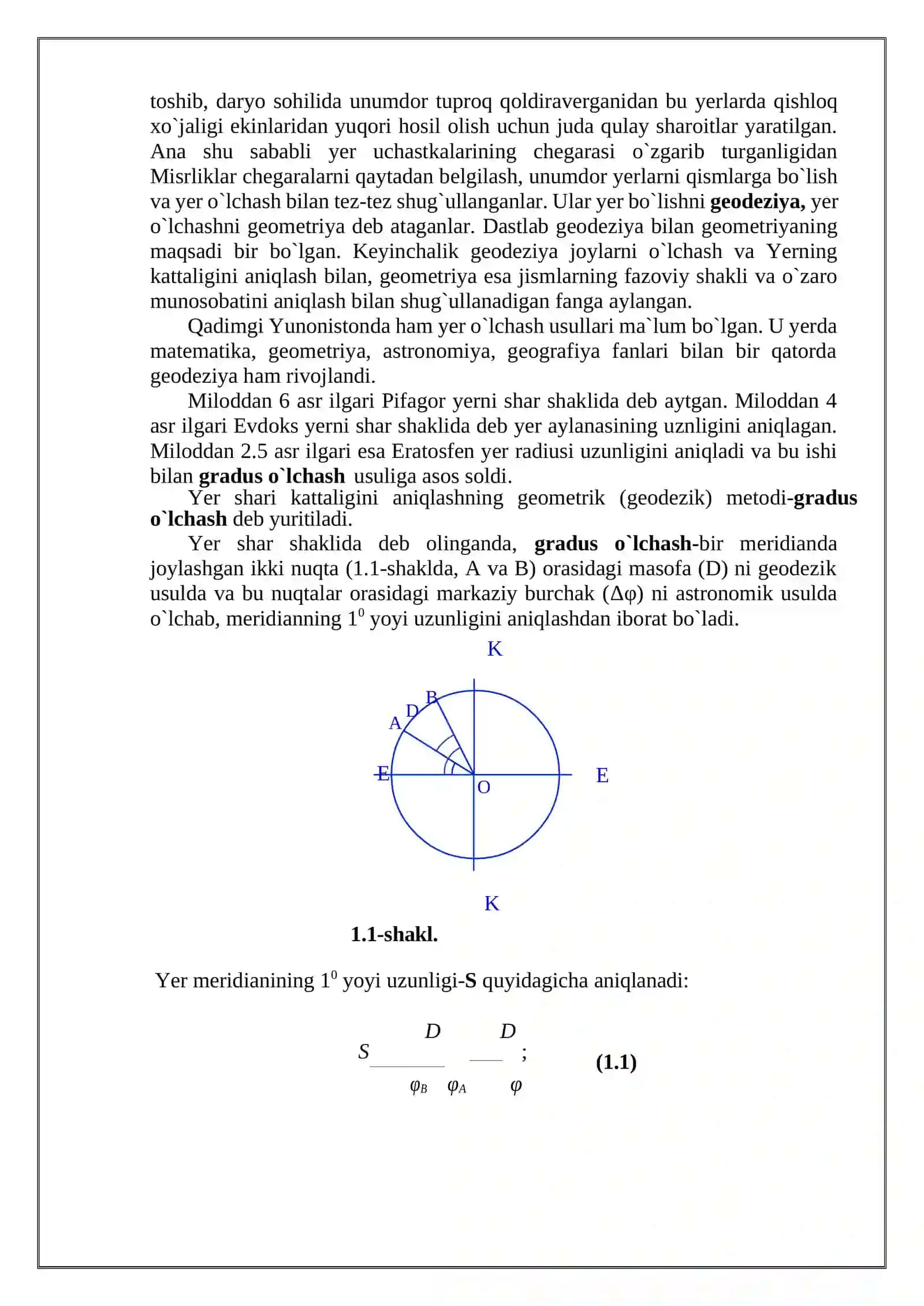 Geodeziya fanining vazifalari 3