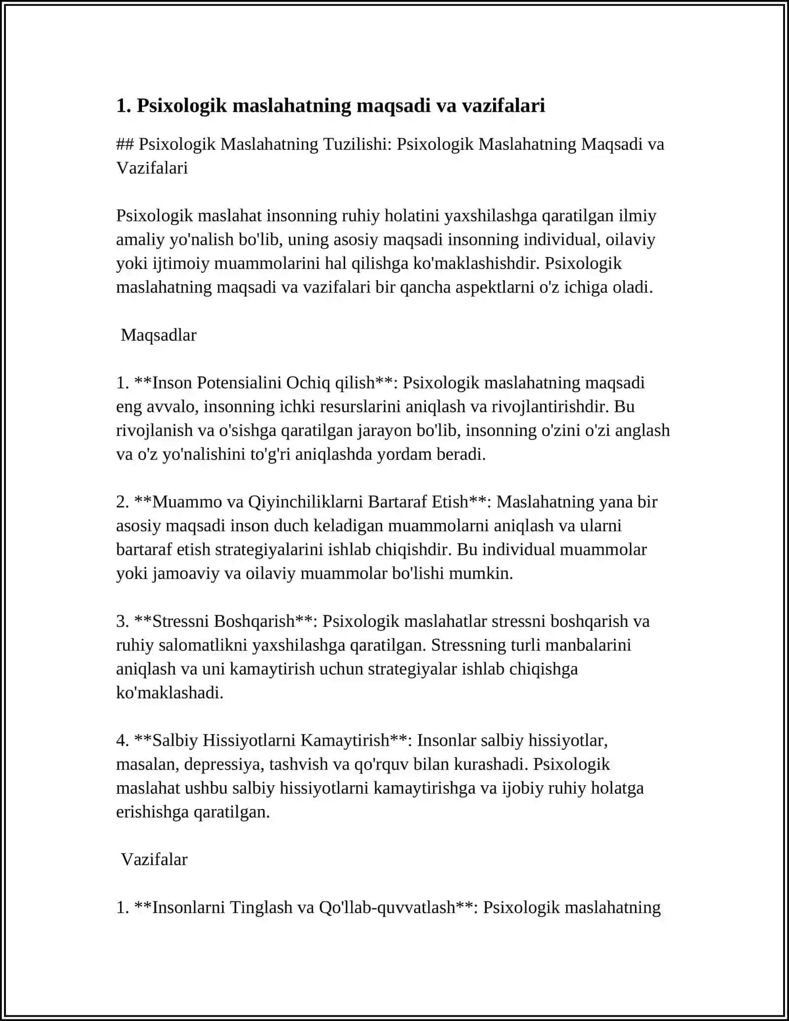 PSIXOLOGIK MASLAHATNING TUZULISHI 3