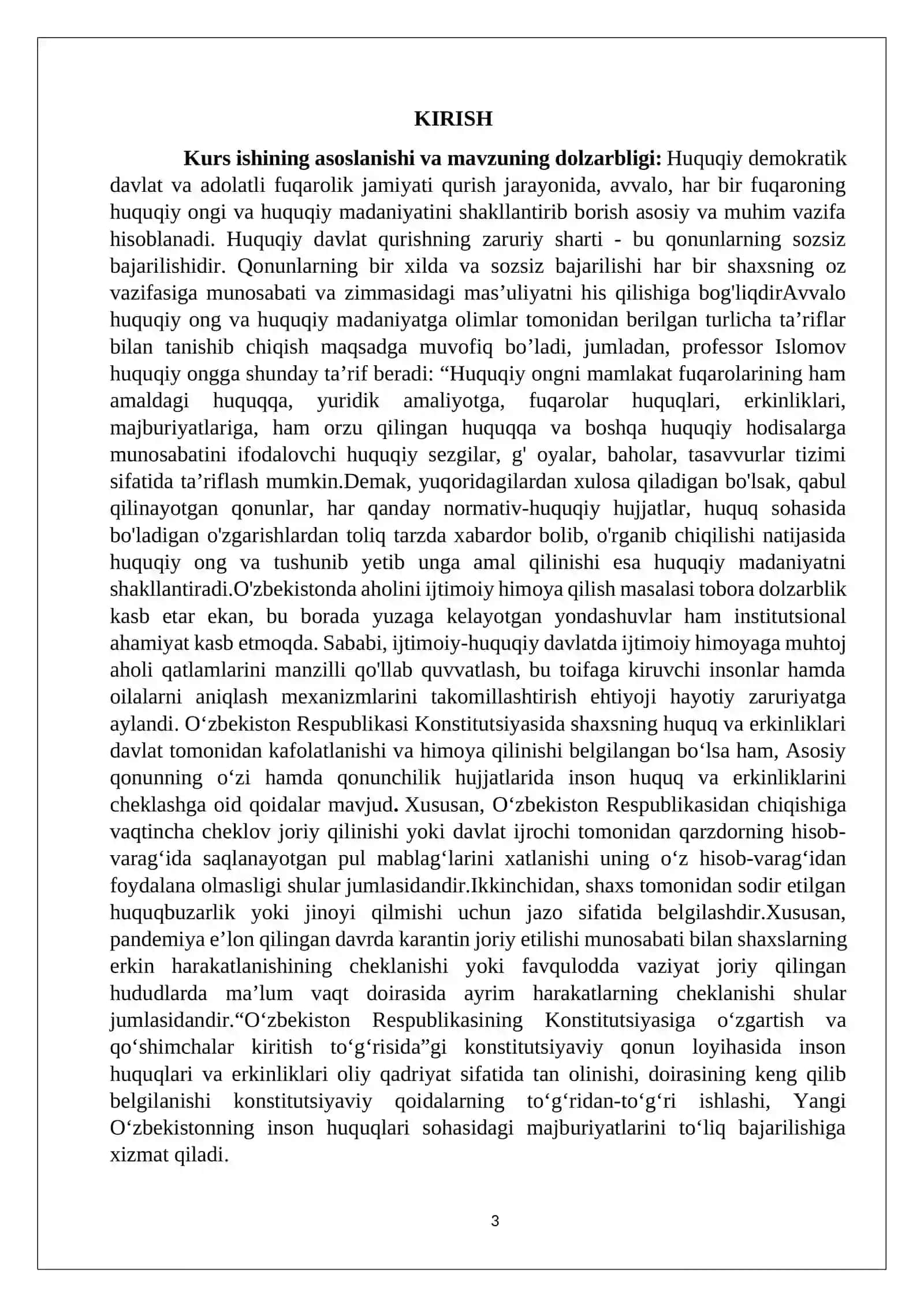 Huquqiy tartibga solish samaradorligi, belgilari va uni ta’minlash asoslari 3