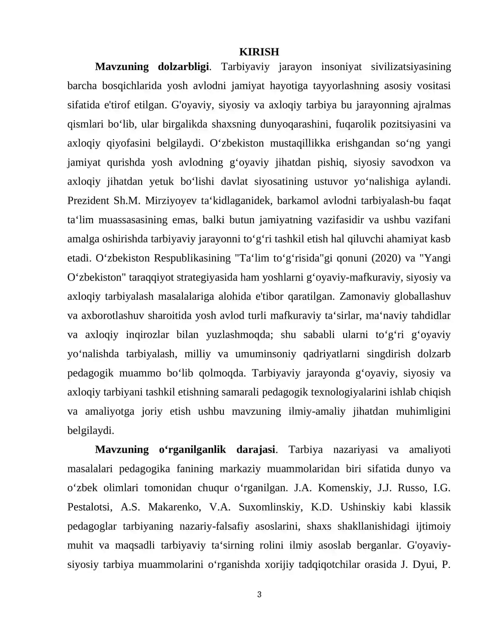 Tarbiyaviy jarayonda gʻoyaviy, siyosiy, axloqiy tarbiyani tashkil etish 3