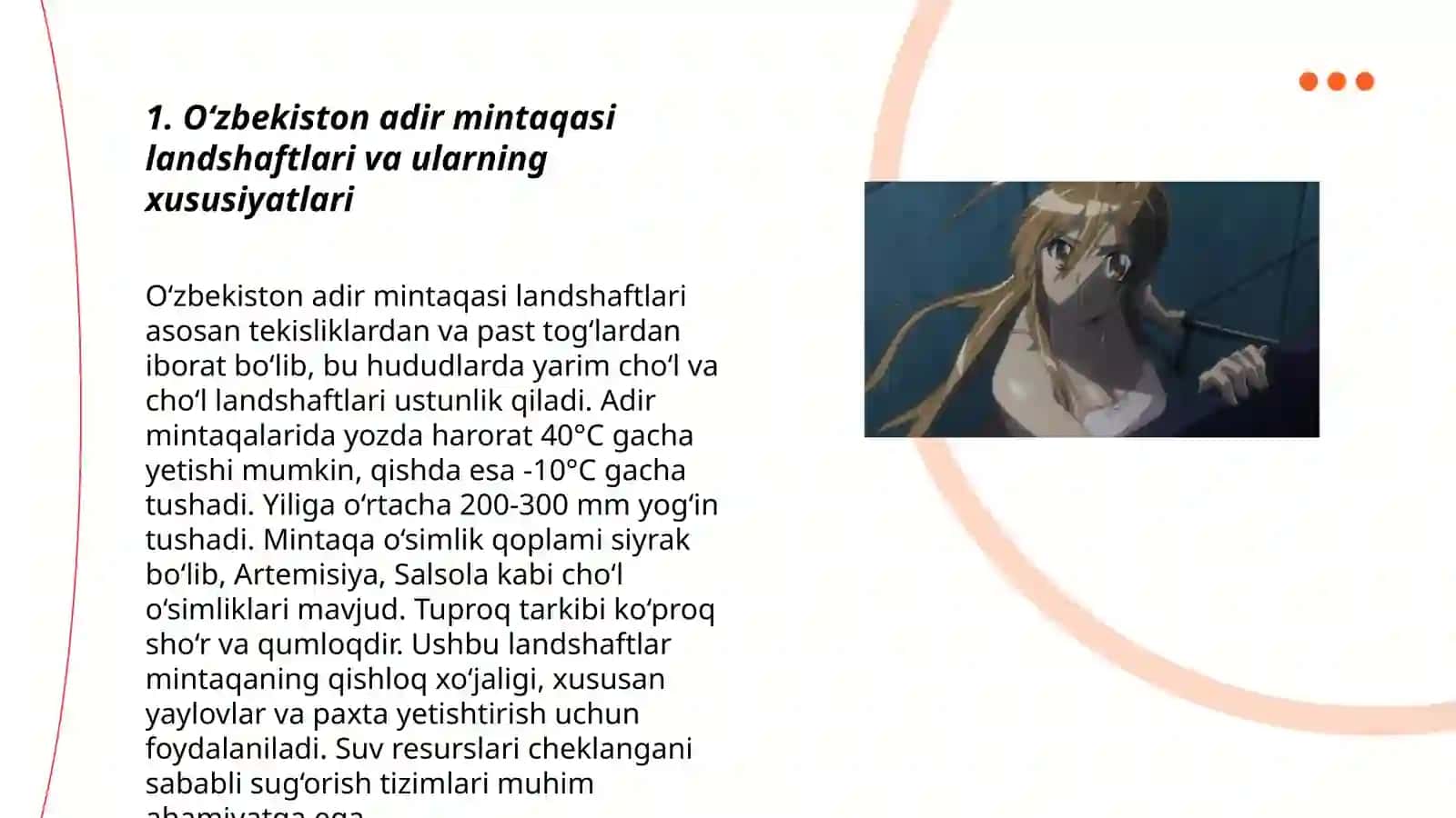 O‘zbekiston adir mintaqasi landshaftlarida tarqalgan organizmlar biogeografiyasi 3
