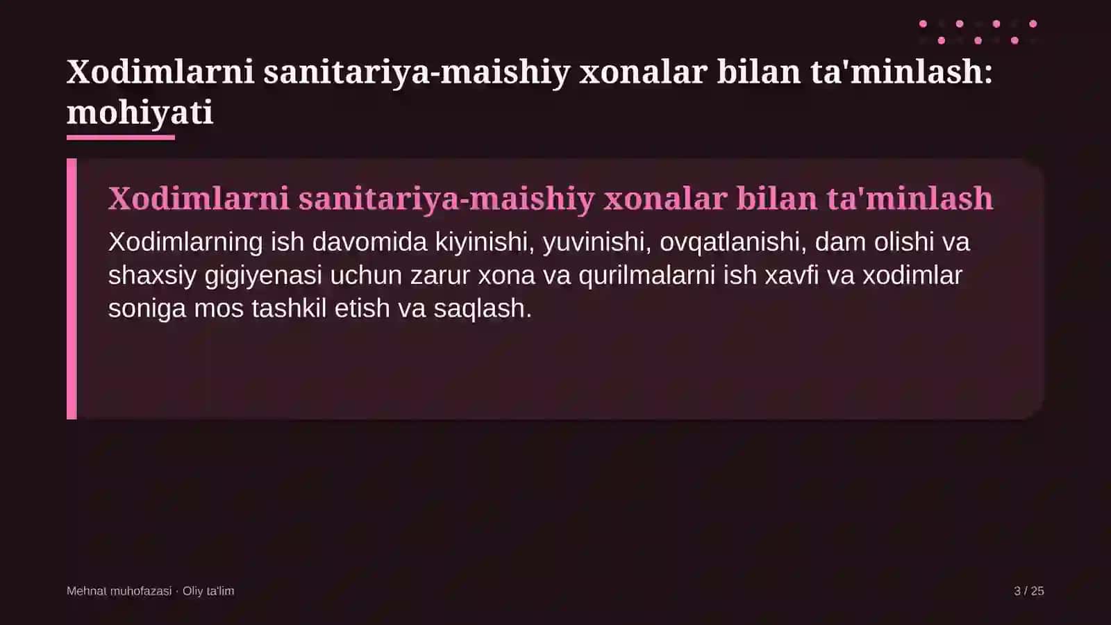 uy joy kommunal xo'jaligida xodimlarni sanitariya maishiy xonalar bilan ta'minlash 4982 3