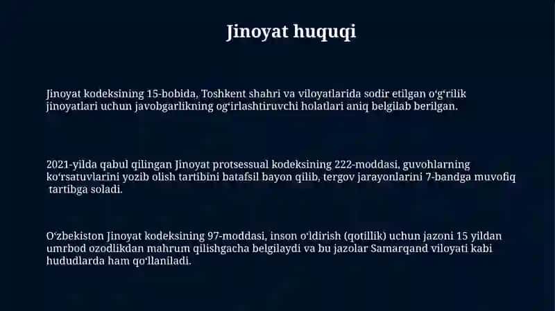 Jinoyat Huquqi 3