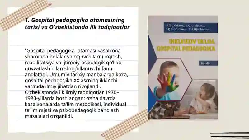 Gospital pedagogika fanining rivojlanish tarixi 3