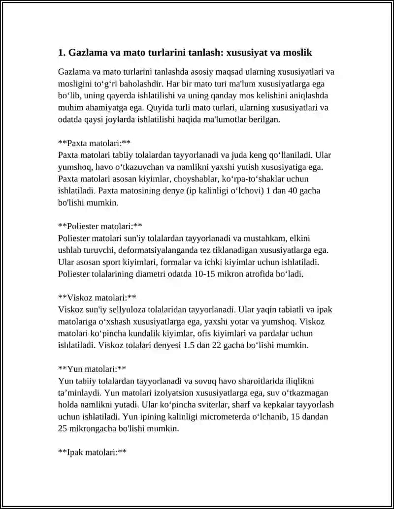 CHOYNAK YOPQICH VA TAGLIGI UCHUN ANDAZANI GAZLAMAGA JOYLASHTIRISH BICHISH VA TIKISH 3
