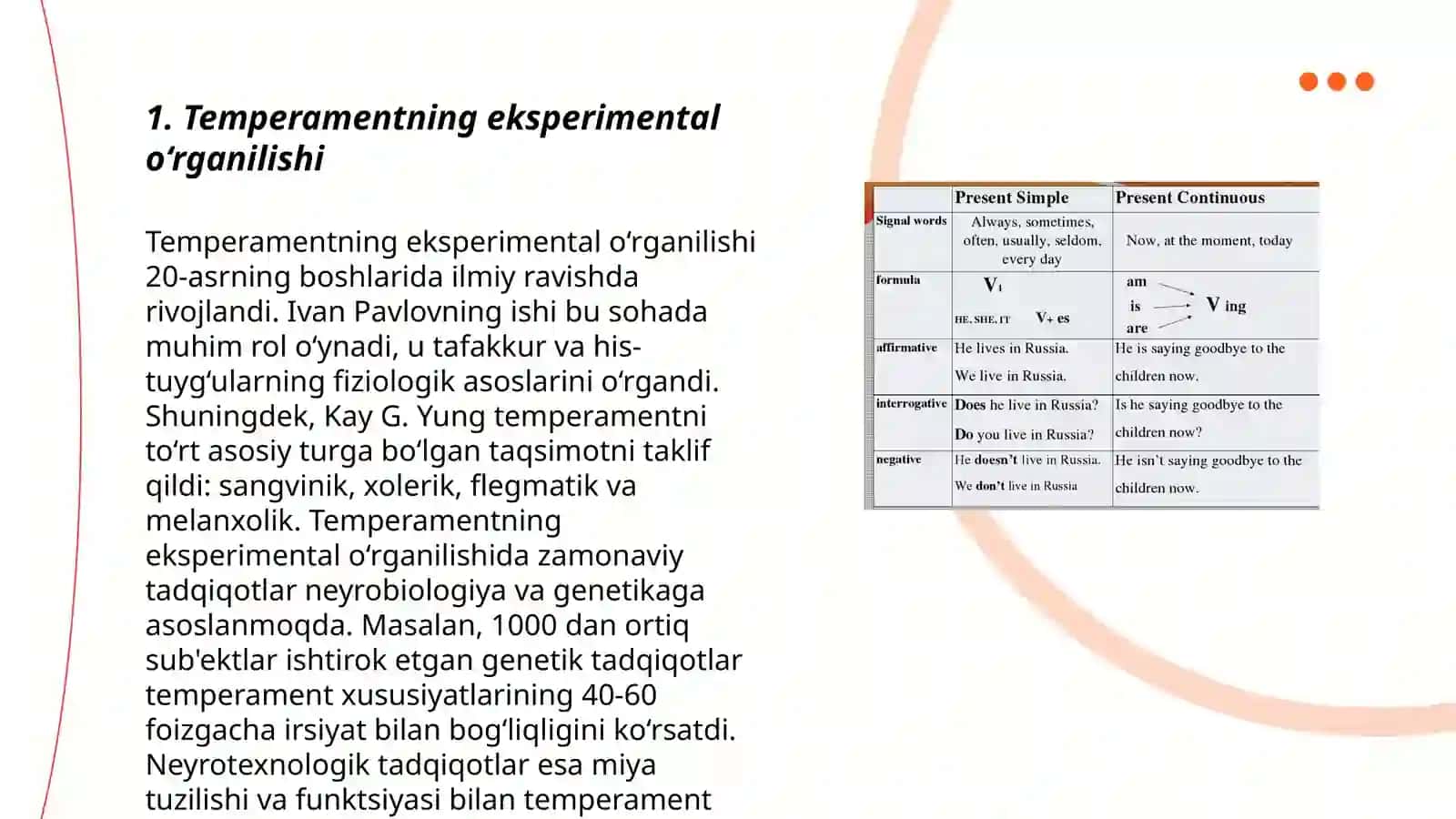 Temperamentning eksperimental o‘rganilishi 3