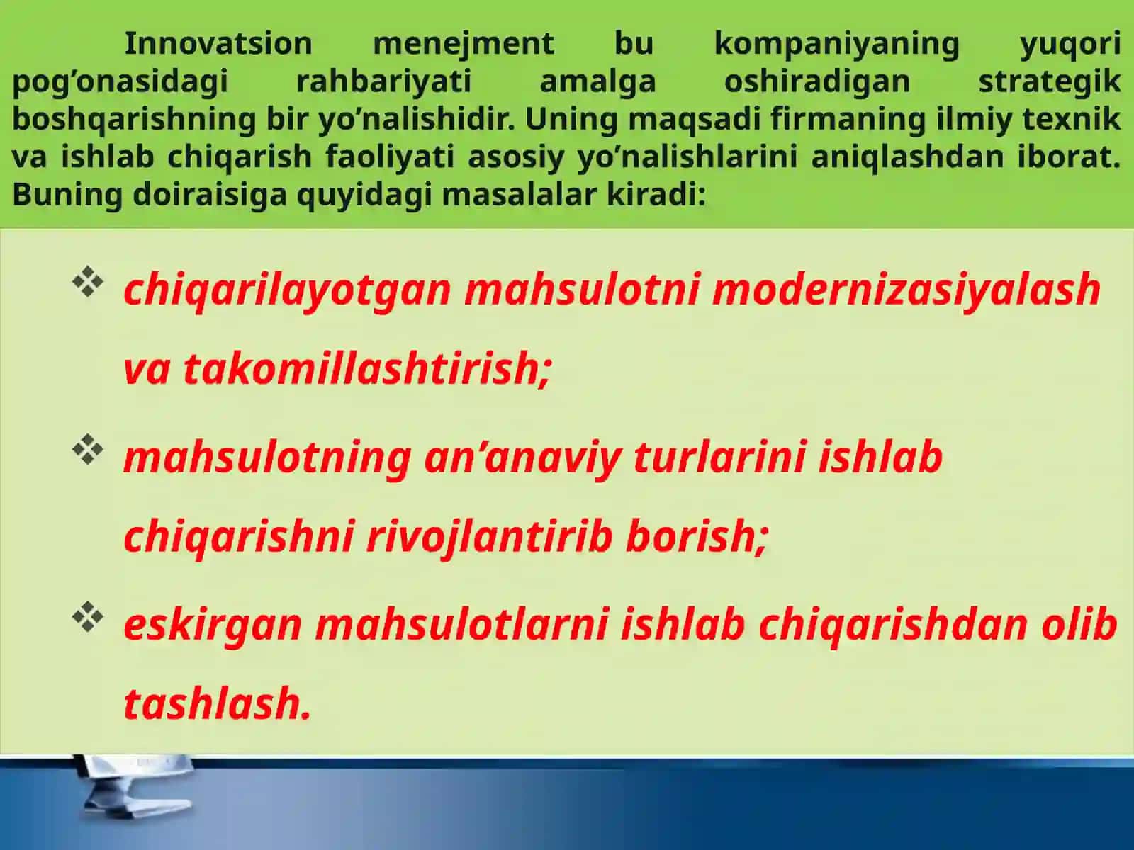 Innovatsion menejmentning maqsad va vazifalari 3