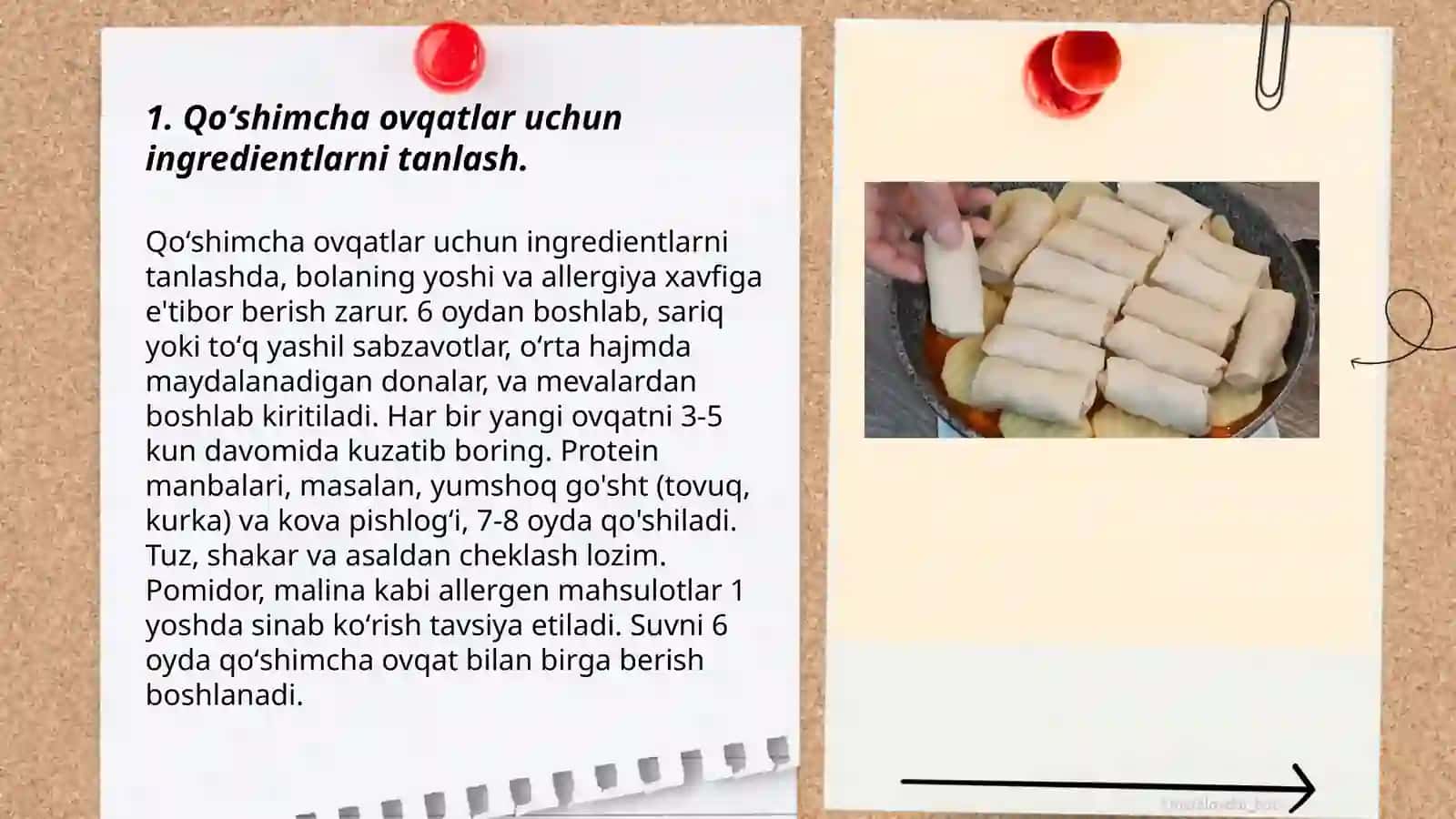 Qoʻshimcha ovqatlar uchun ingredientlarni tanlash 3