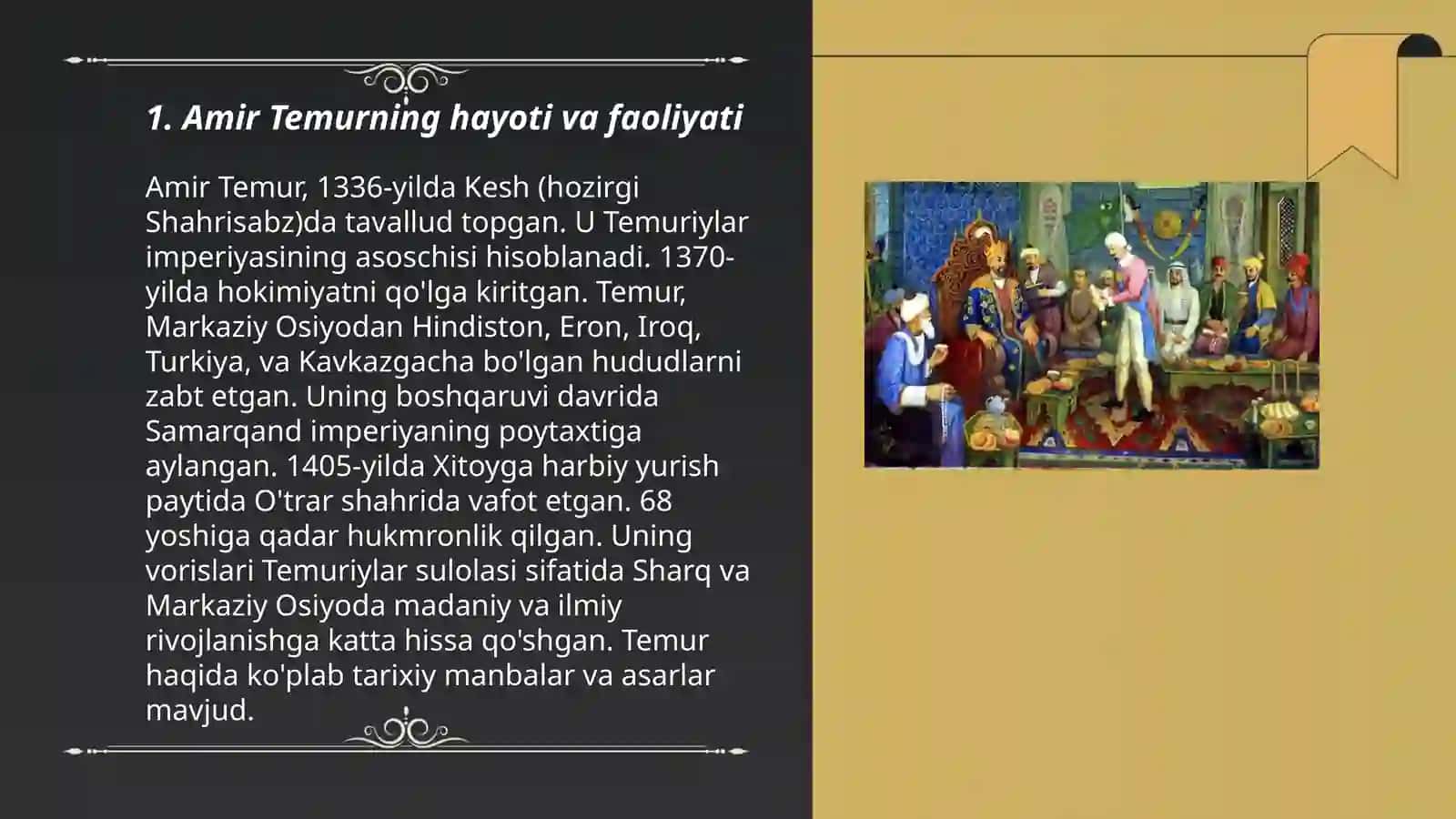 Amir Temur va Temuriylar davri tarixiy geografiyasi 3