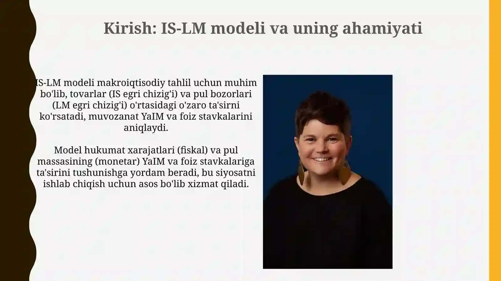 IS-LM modelida byudjet-soliq va pul-kredit siyosati 3