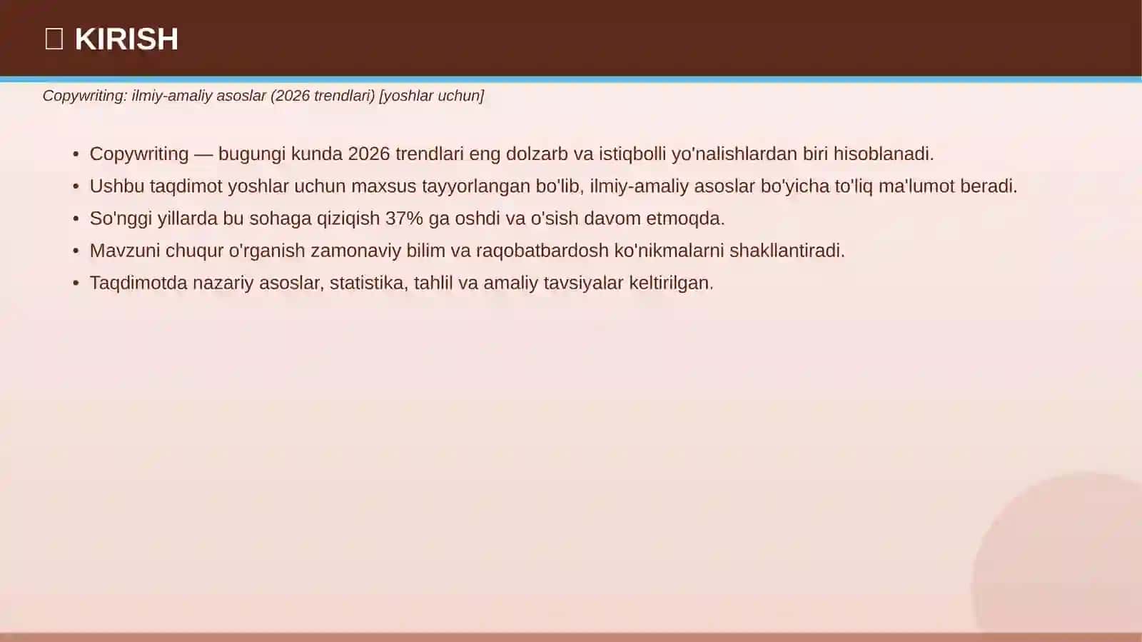 Ilmiy-amaliy asoslar — 2026 trendlari 3