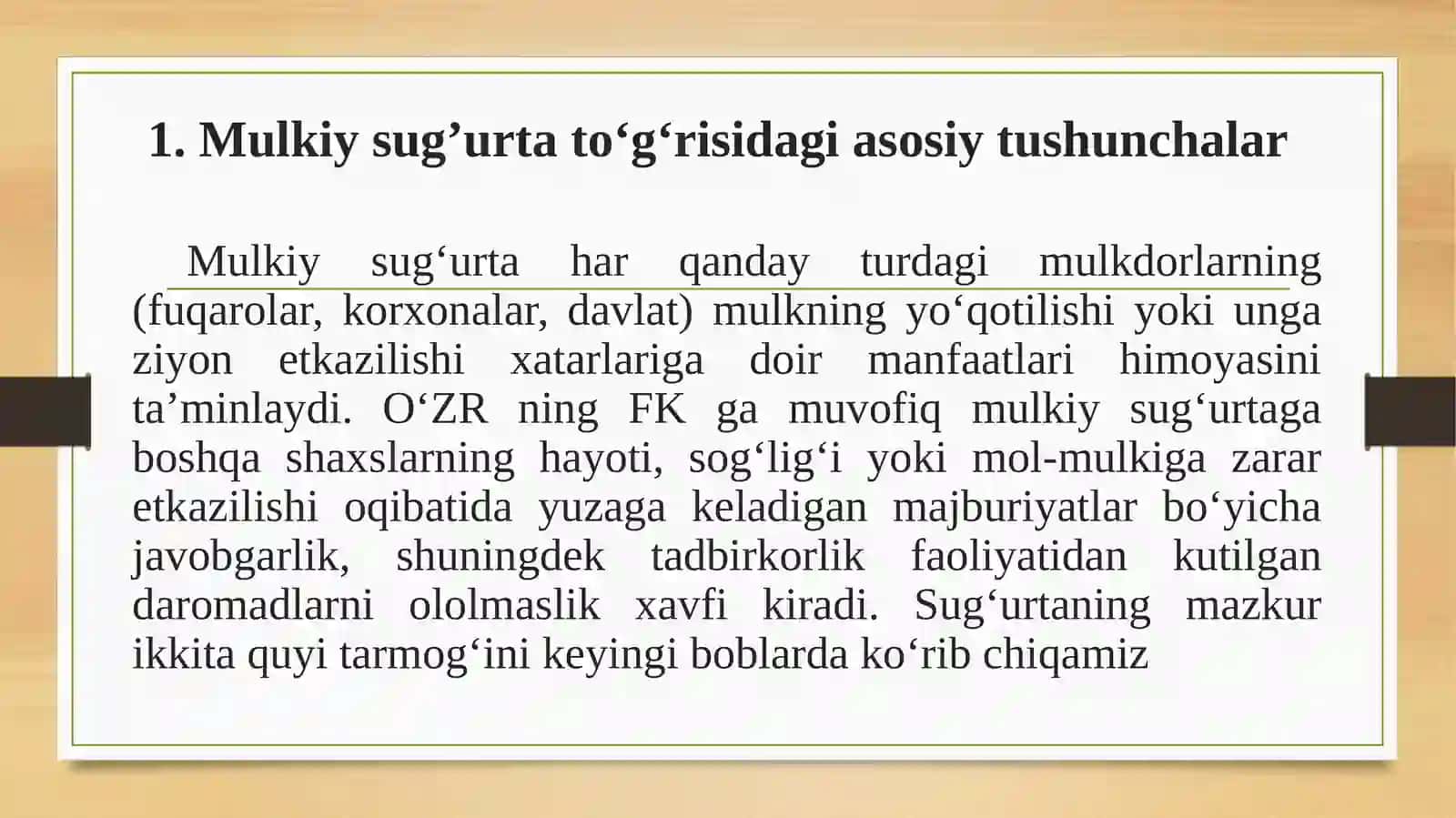 Mulkiysug’urtato‘g‘risidagi asosiy tushunchalar 3