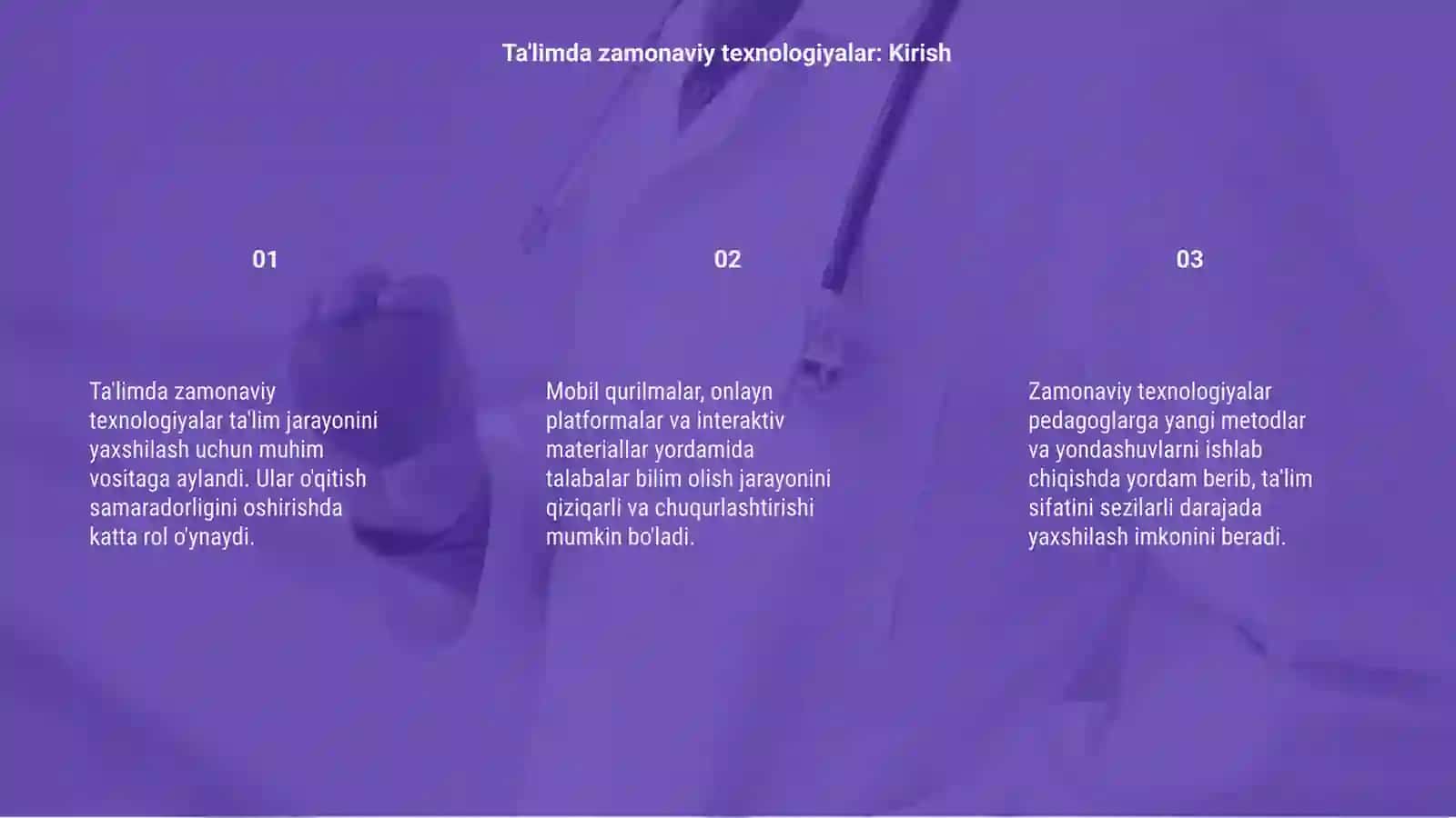 Ta'limda zamonaviy texnologiyalar 3