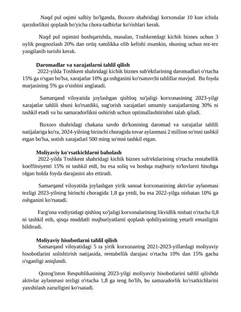 Moliya boshqaruvi va byudjetlashtirish 3