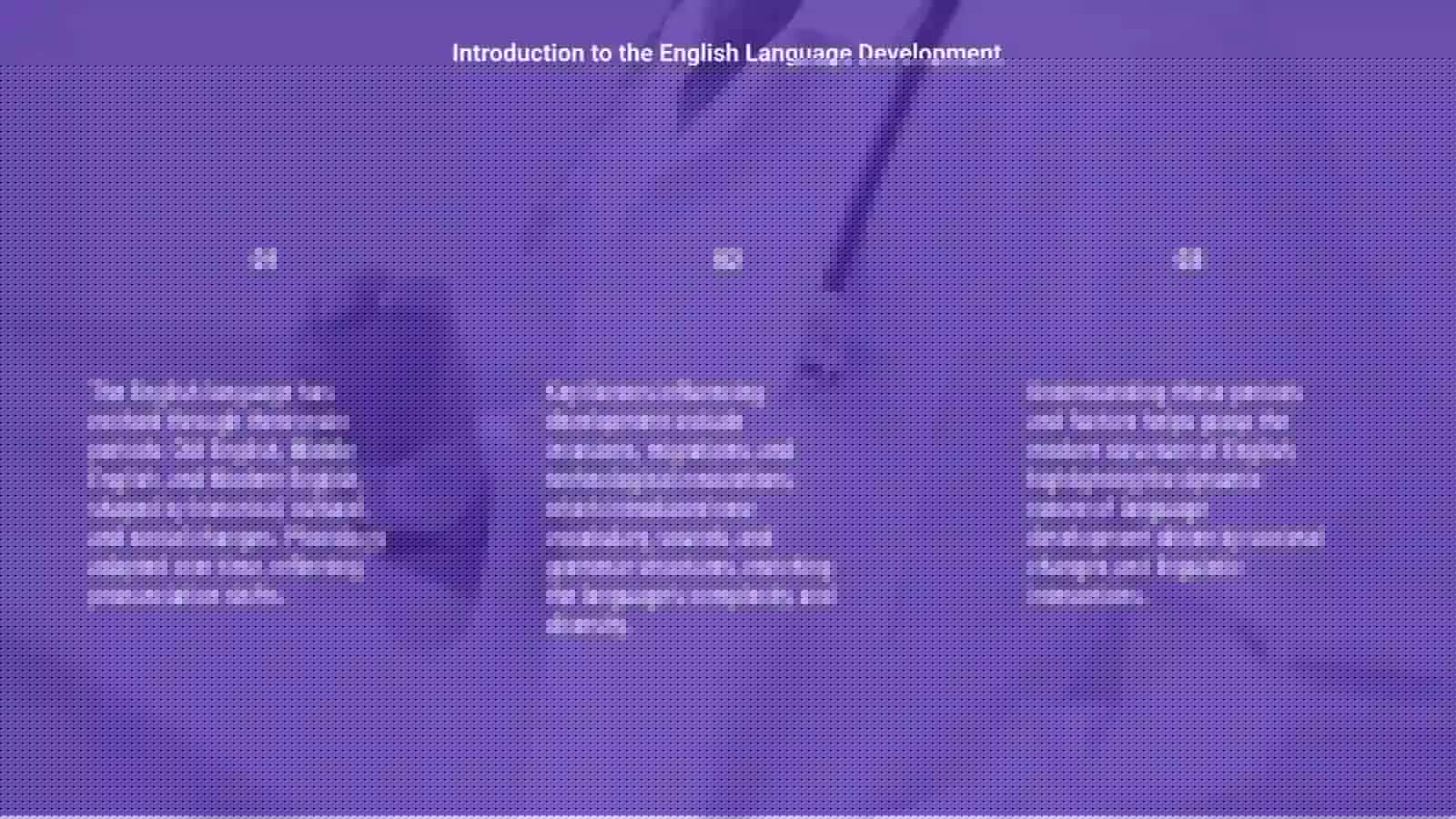 English Language Development 3