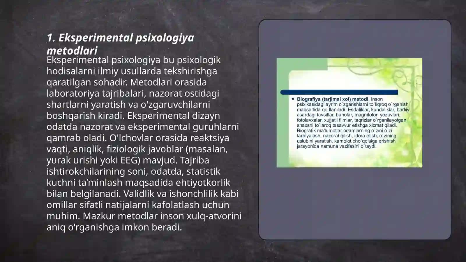 Hozirgi zamon psixologiyasining tatqiqot metodlari 3