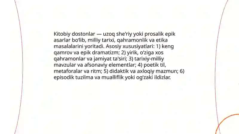 Kitobiy dostonlar 3