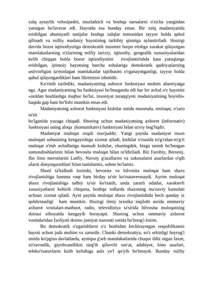 O'zbekistonning Madaniyat va San'ati Tarixi 3